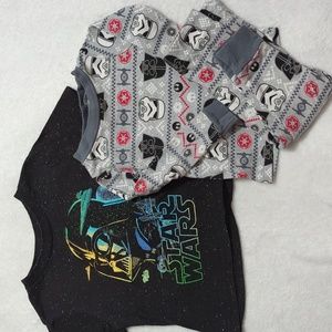 Star Wars Pj's and Tshirt, 18m